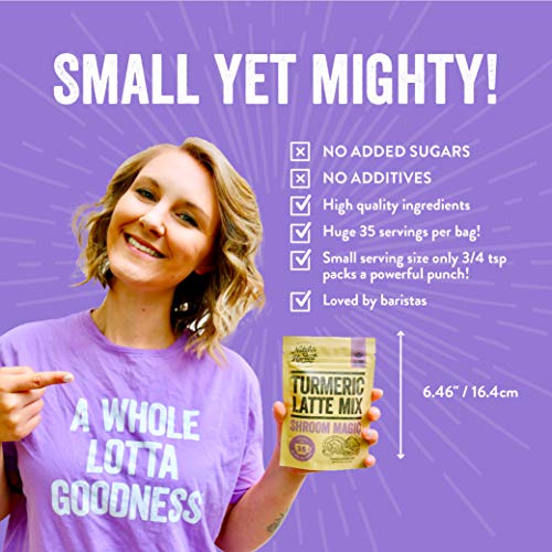 Natures Harvest Mushroom Powder Turmeric Latte Mix - 35 Servin