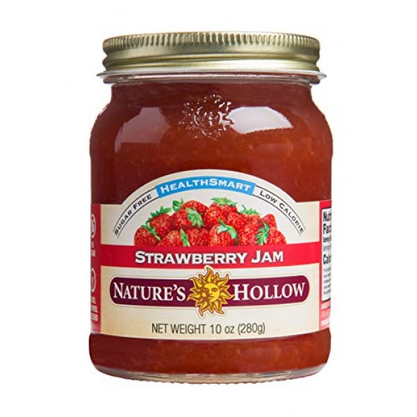 Natures Hollow, Sugar-Free Strawberry Jam Preserves, Non GMO, K...