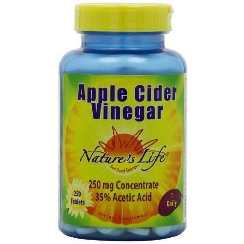 Natures Life Apple Cider Vinegar, 250 Mg, 35 % Acetic Acid | 25