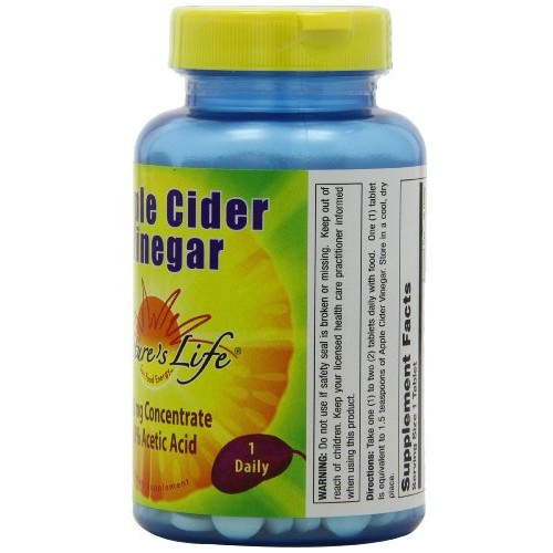 Natures Life Apple Cider Vinegar, 250 Mg, 35 % Acetic Acid | 25
