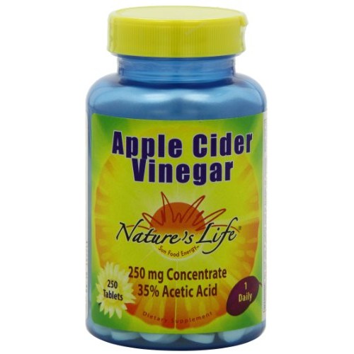 Natures Life Apple Cider Vinegar, 250 Mg, 35 % Acetic Acid | 25