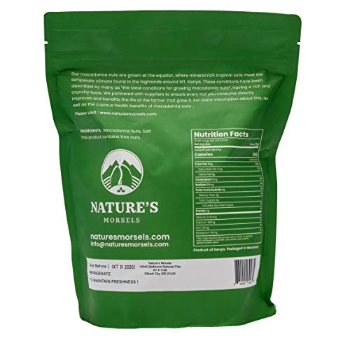 Natures Morsels Macadamia Nuts Light Roasted, 24 Ounce