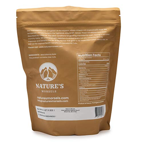 Natures Morsels Macadamia Nuts Raw, 24 Ounce