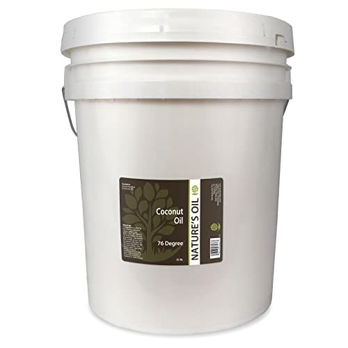 Natures Oil Coconut 76 Degree, Naturally Refined, 35Lbs 5 Gallon