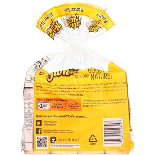 Nature'S Own Butter Buns Hotdog - 8 Ct