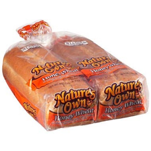 Natures Own Honey Wheat Bread 20 Oz. Loaf, 2 Pk. Pack Of 4 A1