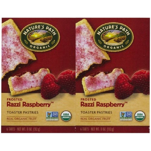 Natures Path Frosted Toaster Pastry - Raspberry - 11 Oz - 6 Ct