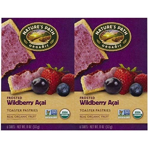 Natures Path Frosted Toaster Pastry, Wildberry Acai, 11 Oz, 6 C