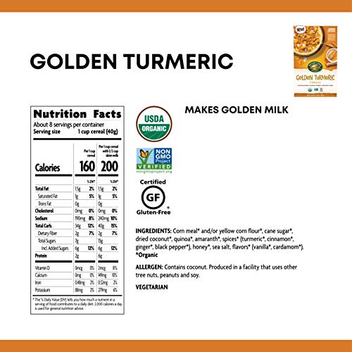 Nature’S Path Golden Turmeric Cereal, Healthy, Organic, Gluten-F