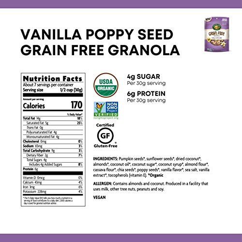 Nature’S Path Vanilla Poppy Seed Grain-Free Granola, Healthy, Or