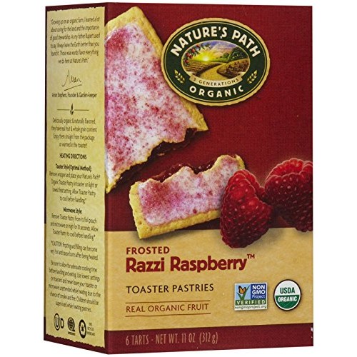 Natures Path Frosted Toaster Pastry - Raspberry - 11 Oz - 6 Ct