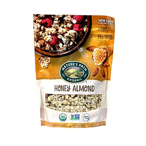 NATURES PATH GRANOLA GF HNY ALMND, 11 OZ, 8 Pack