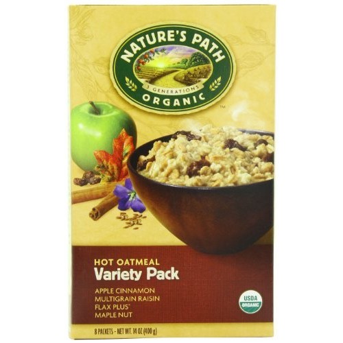 Natures Path Organic Instant Hot Oatmeal, Variety Pack Of Four