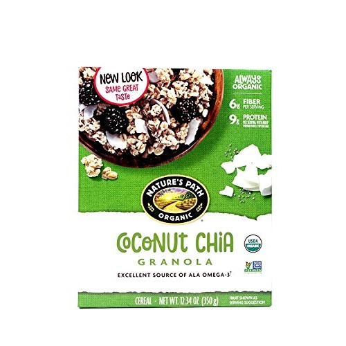 Natures Path Chia Plus, Coconut Chia Granola 12.34 Oz - Pack Of 6