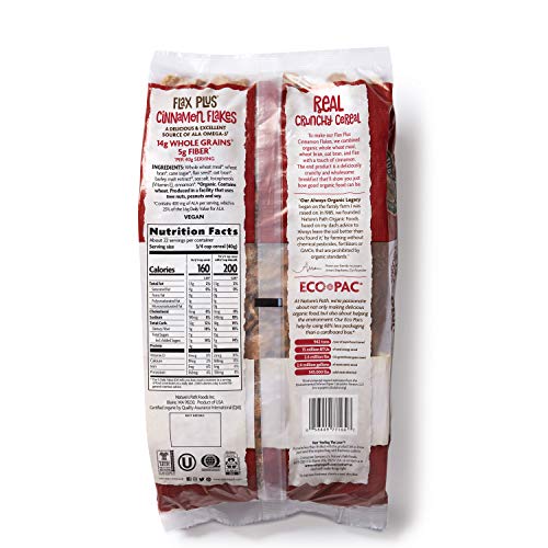 Natures Path Flax Plus Cinnamon Flakes Cereal, Healthy, Organic