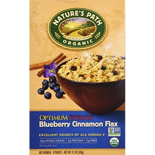Natures Path Organic - Instant Hot Oatmeal Optimum Power 8 X 40