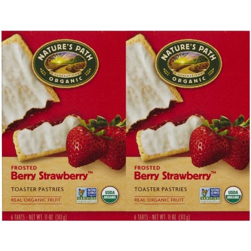 Natures Path Frosted Toaster Pastry - Strawberry - 11 Oz - 6 Ct