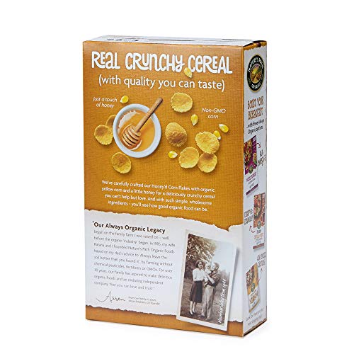 Natures Path Honeyd Corn Flakes Cereal, Healthy, Organic, Glut