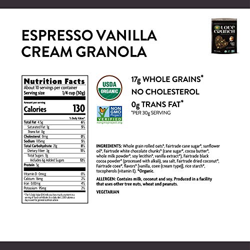 Natures Path Love Crunch Organic Granola, Espresso Vanilla Crea