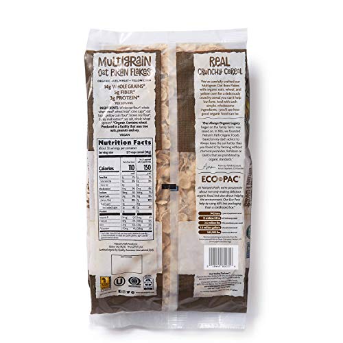 Natures Path Multigrain Oat Bran Flakes Cereal, Healthy, Organi