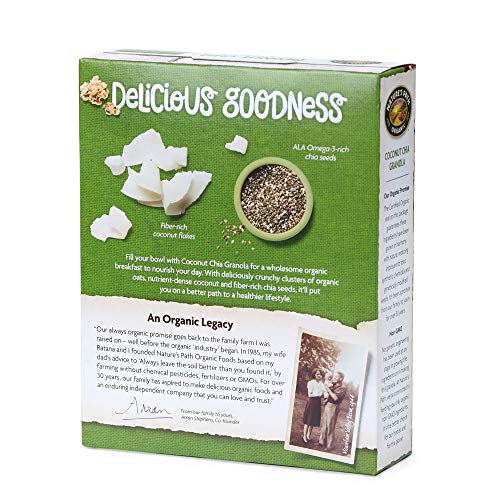 Natures Path Organic Granola Cereal, Chia Plus Coconut Chia, 12