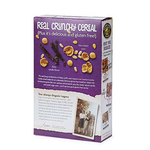 Natures Path Organic Crunchy Sunrise Vanilla Cereal, 4Count