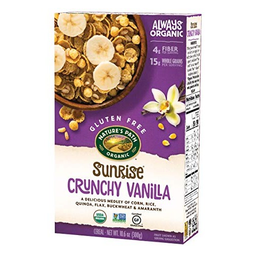 Natures Path Organic Crunchy Sunrise Vanilla Cereal, 4Count