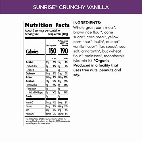 Natures Path Organic Crunchy Sunrise Vanilla Cereal, 4Count