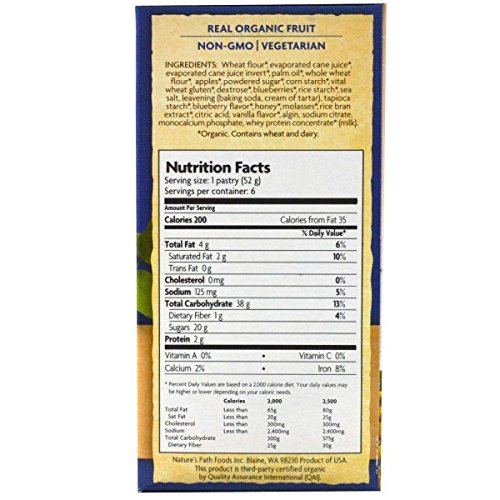 Natures Path, Organic Frosted Toaster Pastries, Buncha Blueberr