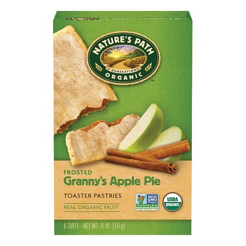 Natures Path Organic Frosted Toaster Pastries Grannies Apple Pi