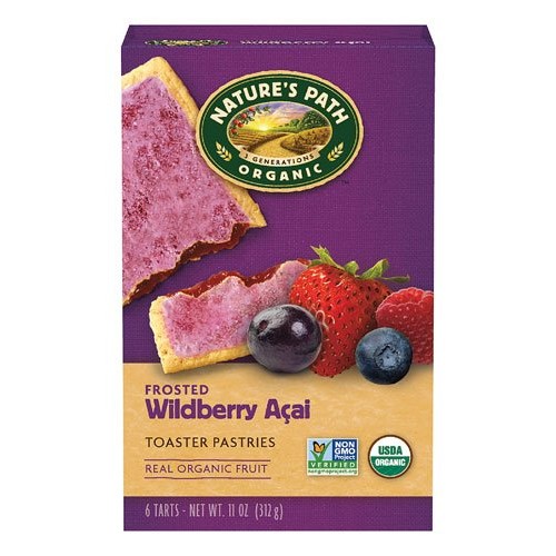 Natures Path Organic Frosted Toaster Pastries Wildberry -- 6 Ba