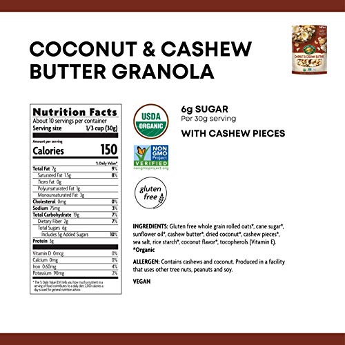 Nature’S Path Coconut &Amp; Cashew Butter Granola, Healthy, Organic Nature’S Path Coconut &Amp; Cashew Butter Granola, Healthy, Organic