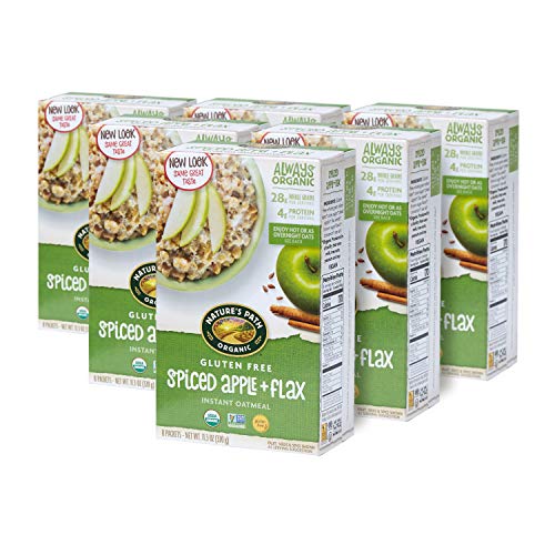 Natures Path Organic Gluten Free Instant Oatmeal, Spiced Apple
