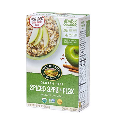 Natures Path Organic Gluten Free Instant Oatmeal, Spiced Apple