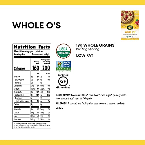 Natures Path Organic Whole Os Cereal, 11.5 Oz