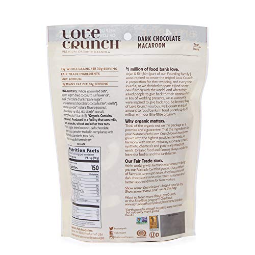 Natures Path, Organic Granola, Dark Chocolate Macaroon, 1 Ct, 1