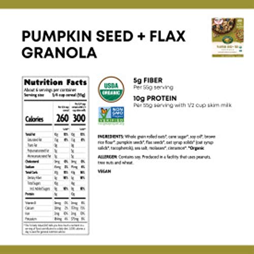Natures Path Organic Granola, Pumpkin Seed + Flax, 11.5 Oz Box