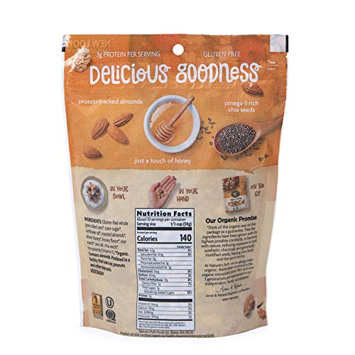 Natures Path Organic Honey Almond Gluten Free Granola, 11 Oz, P