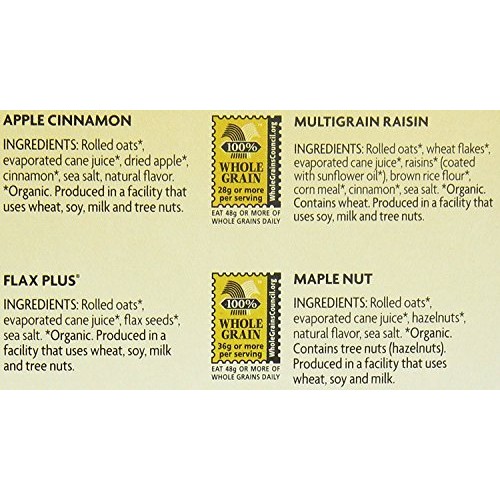 Natures Path Organic Hot Oatmeal, Variety Pack, 8 Packet 14 Oz