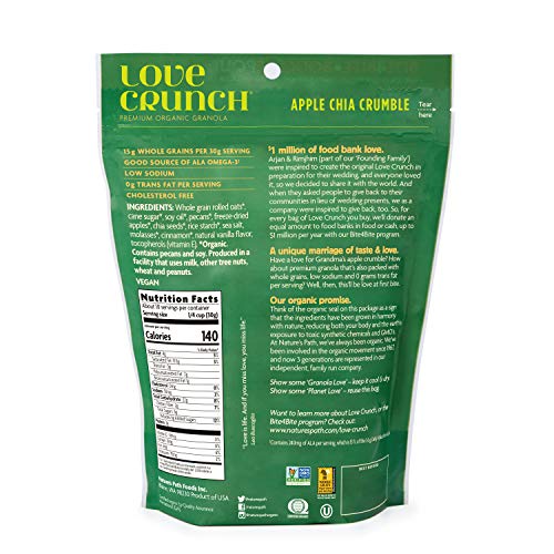 Natures Path Organic Love Crunch Premium Granola, Apple Chia Cr