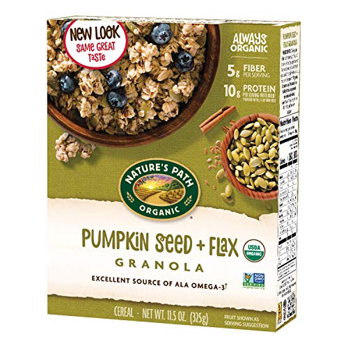 Natures Path Organic Granola Cereal, Pumpkin Seed Plus Flax, 11 Natures Path Organic Granola Cereal, Pumpkin Seed Plus Flax, 11