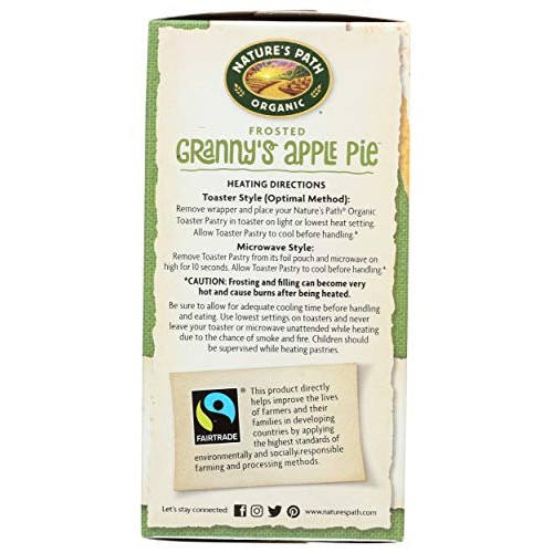 Natures Path, Toaster Pastries, Apple Cinnamon Frosted, 6 Ct