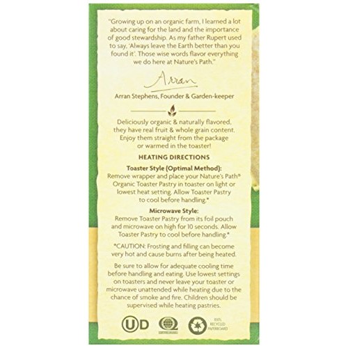 Natures Path, Toaster Pastries, Apple Cinnamon Frosted, 6 Ct