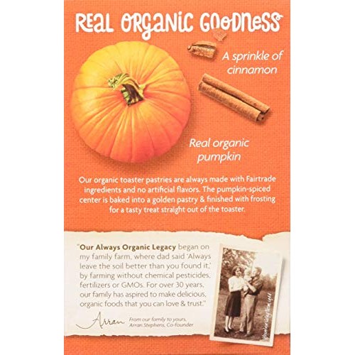 Natures Path Toaster Pastry Pumpkin Pie Frosted, 11 Oz