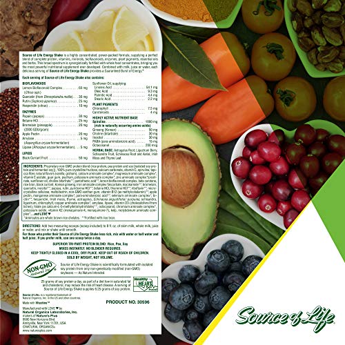 Naturesplus Source Of Life Energy Shake - 2.2 Lbs Multivitamin,