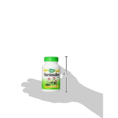 Natures Way Premium Herbal Marshmallow Root 480 Mg Per Capsule,