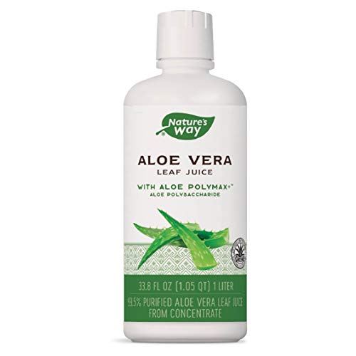 Natures Way Premium Quality Aloe Vera Leaf Juice 99.5% Purified