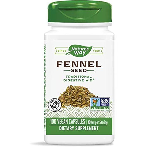 Natures Way Fennel Seed 480 Mg, 100 Vcaps, Pack Of 2