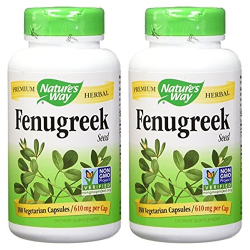Natures Way Fenugreek Seed, 610 Milligrams Per Cap, 180 Vegetar