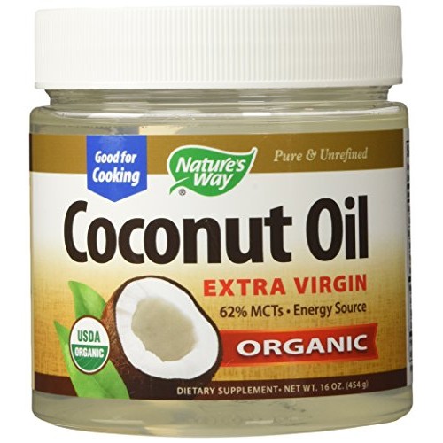 Natures Way Coconut Oil, Extra Virgin, Organic, 16 Ounces Each